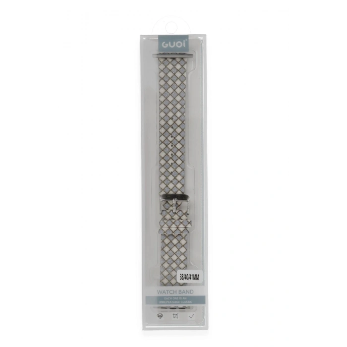 Mey İthalat®   Watch 42mm Karo Motif Kordon - Lila
