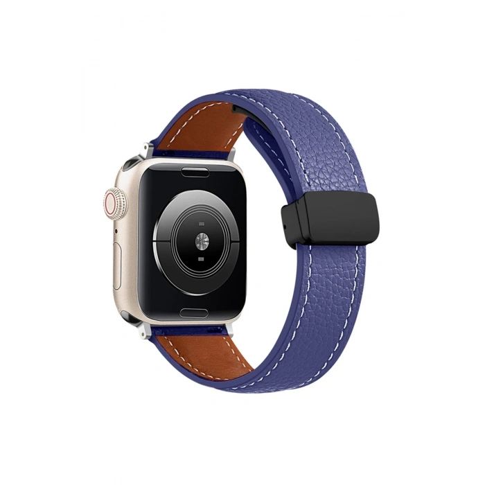 Mey İthalat®   Watch 42mm KR414 Daks Deri Kordon - Lacivert