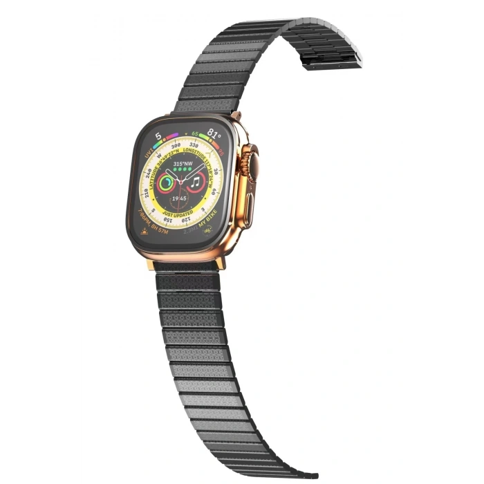 Mey İthalat®   Watch 42mm Made Metal Kordon - Siyah