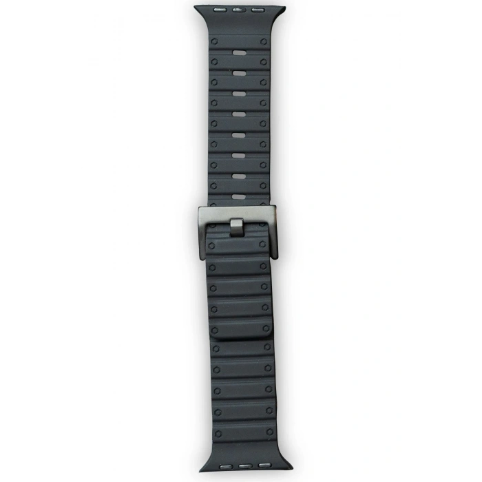 Mey İthalat®   Watch 42mm Magnus Mıknatıslı Silikon Kordon - Siyah