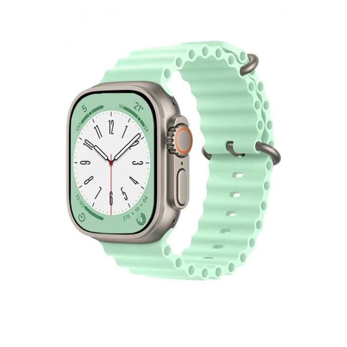 Mey İthalat®   Watch 42mm Ocean Kordon - Açık Yeşil