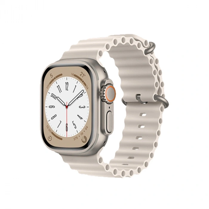 Mey İthalat®   Watch 42mm Ocean Kordon - Krem