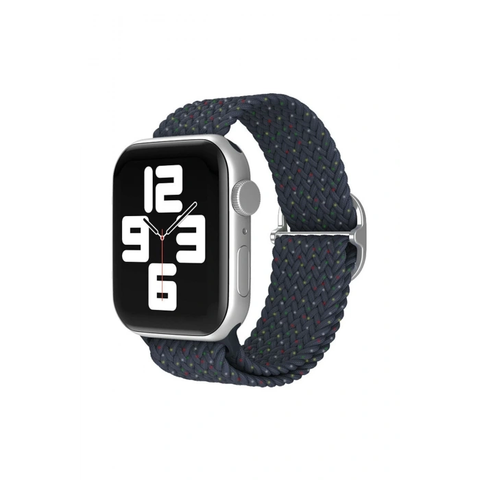 Mey İthalat®   Watch 42mm Star Kordon - Benekli Lacivert