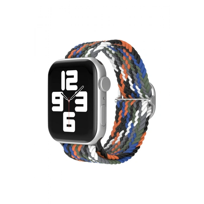 Mey İthalat®   Watch 42mm Star Kordon - Gri-Turuncu