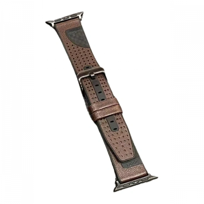 Mey İthalat®   Watch 45mm Buff Deri Kordon - Kahverengi