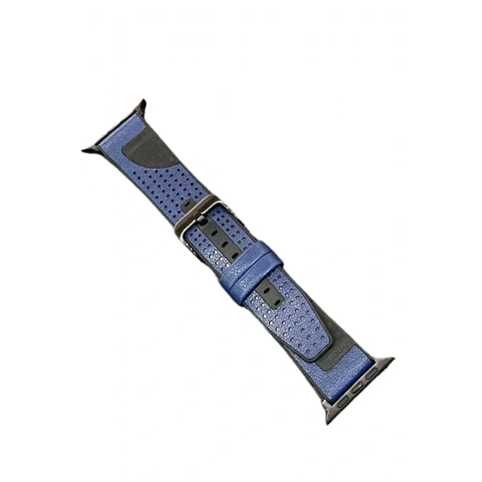 Mey İthalat®   Watch 45mm Buff Deri Kordon - Lacivert