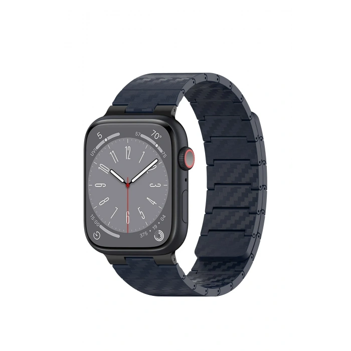Mey İthalat®   Watch 45mm Carbon Steel Kordon - Lacivert