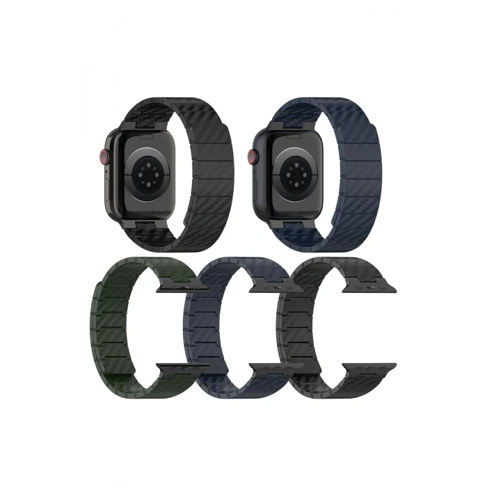 Mey İthalat®   Watch 45mm Carbon Steel Kordon - Siyah