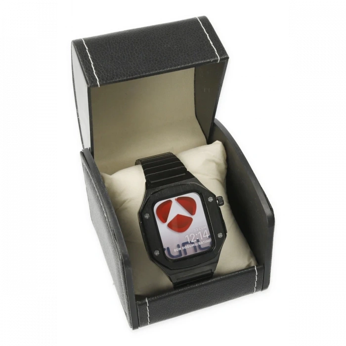 Mey İthalat®   Watch 45mm KR409 Metal Kordon - Siyah