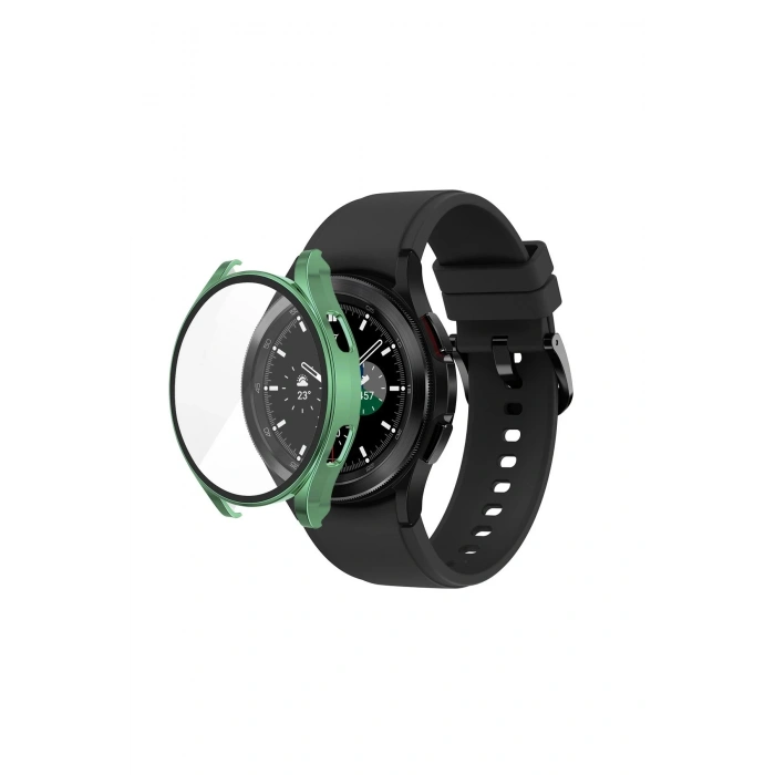 Mey İthalat®  Watch 5 44mm Wall Camlı Kasa Ekran Koruyucu - Koyu Yeşil