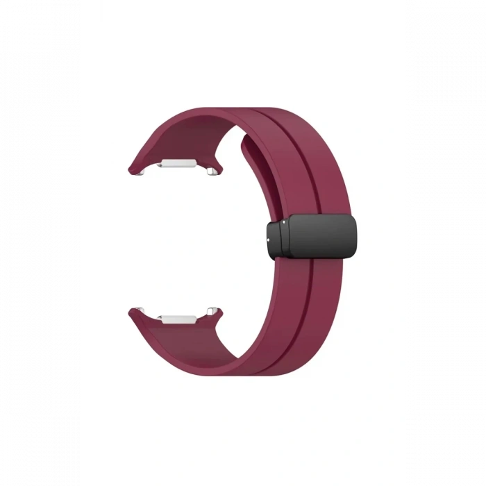 Mey İthalat®  Watch 7 Ultra KR418 Tender Silikon Kordon - Bordo