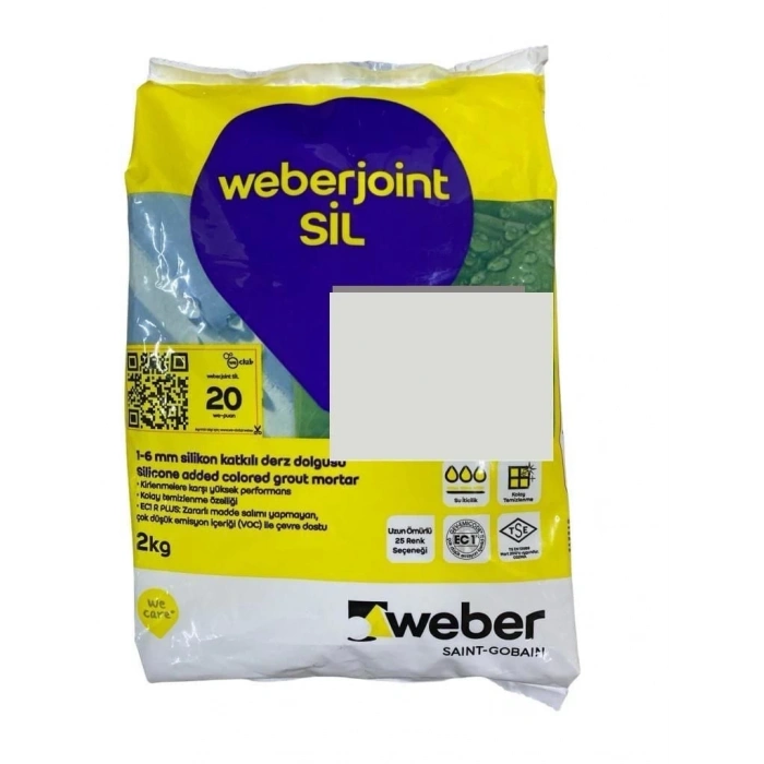 Mey İthalat® Weber Joint Sil 437 Açık Gri Derz Dolgu 2 Kg