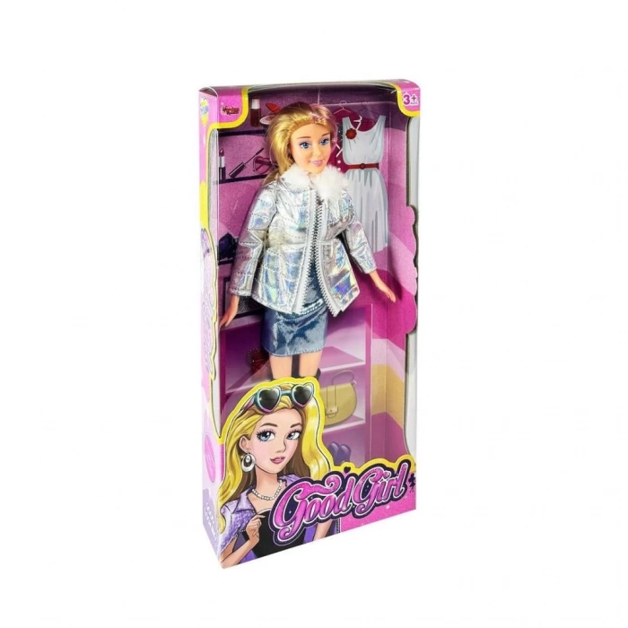 Mey İthalat® WG-66770 Parlak Elbiseli Ceketli Bebek 29 cm -Vardem
