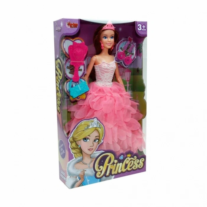 Mey İthalat® WG-66796  Aksesuarlı Prenses Bebek 29 cm - Vardem Oyuncak