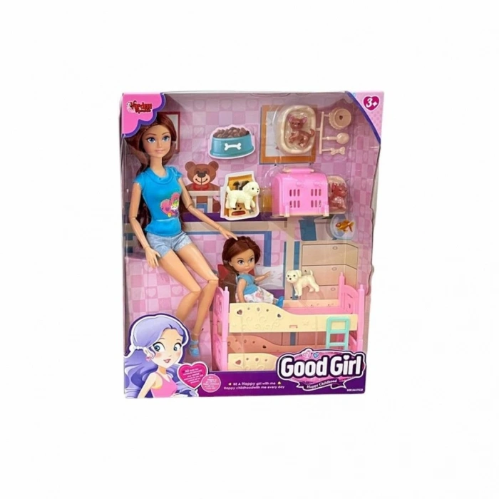 Mey İthalat® WG-C115112 Kutulu 29cm Aksesuarlı Ranzalı Bebek - Vardem Oyuncak