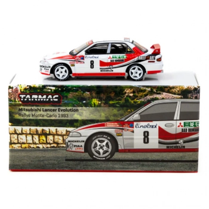Mey İthalat®  Works 1/64 Mitsubishi Lancer Evolution Rallye Monte-Carlo 1993 #8