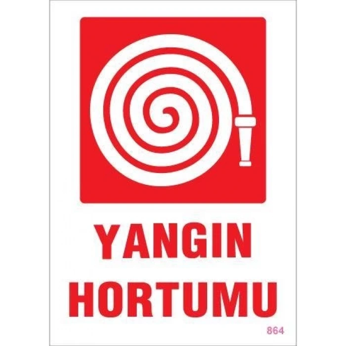 Mey İthalat® Yangın Hortumu Uyarı Levhası 25x35 KOD:864