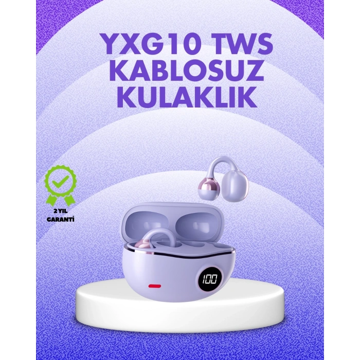 Mey İthalat® YXG10 Kablosuz Kulaklık – Bluetooth 5.4, Dokunmatik, LED Ekranlı Şarj Kutusu