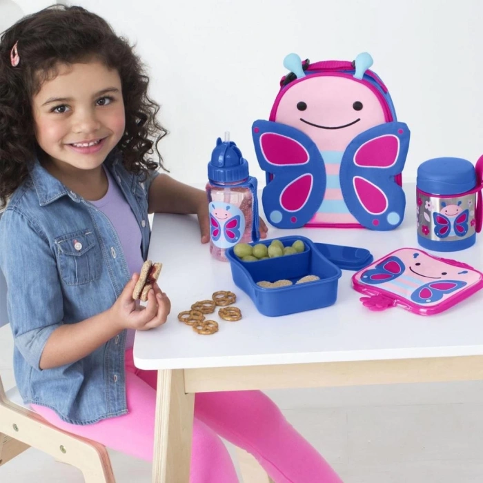 Mey İthalat®   Zoo Paslanmaz Çelik Termos 325 ml Kelebek
