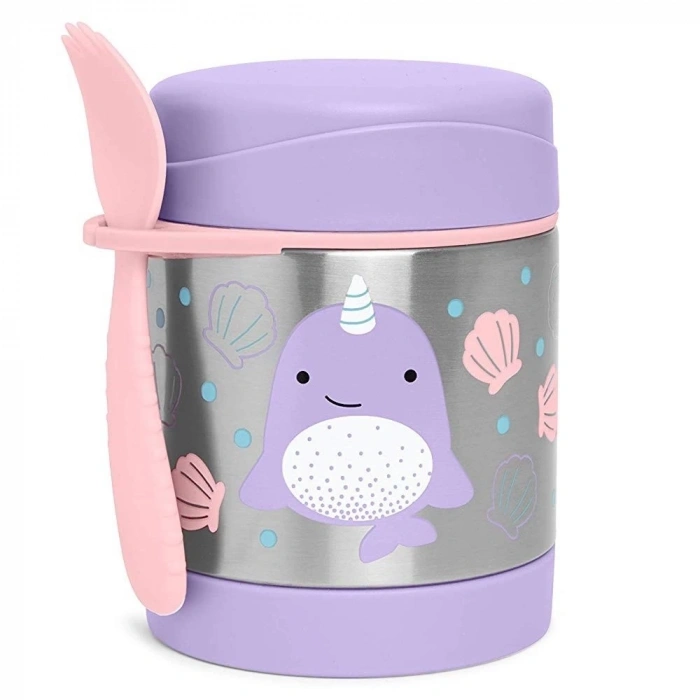 Mey İthalat®   Zoo Paslanmaz Çelik Termos 325 ml Narwhal