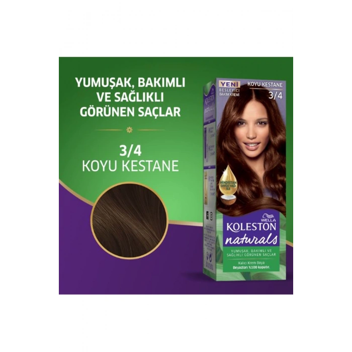 Naturals Saç Boyası Koyu Kestane 3/4