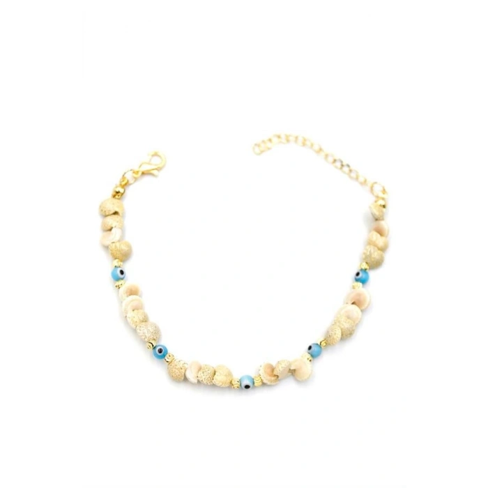 Nazar Deniz Kabuğu Bileklik - Mavi