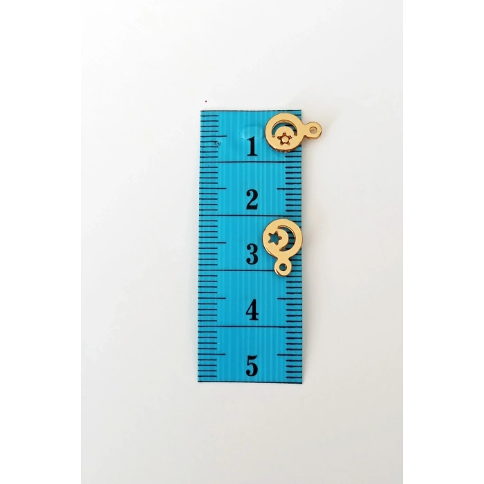 Oya Abiye Bileklik Kolye Pleksi Metalik Plastik Pul Altın Renk 24 gram 255 adet - BNC543