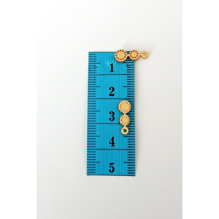 Oya Abiye Bileklik Kolye Pleksi Metalik Plastik Pul Altın Renk 8 gram 100 adet - BNC498