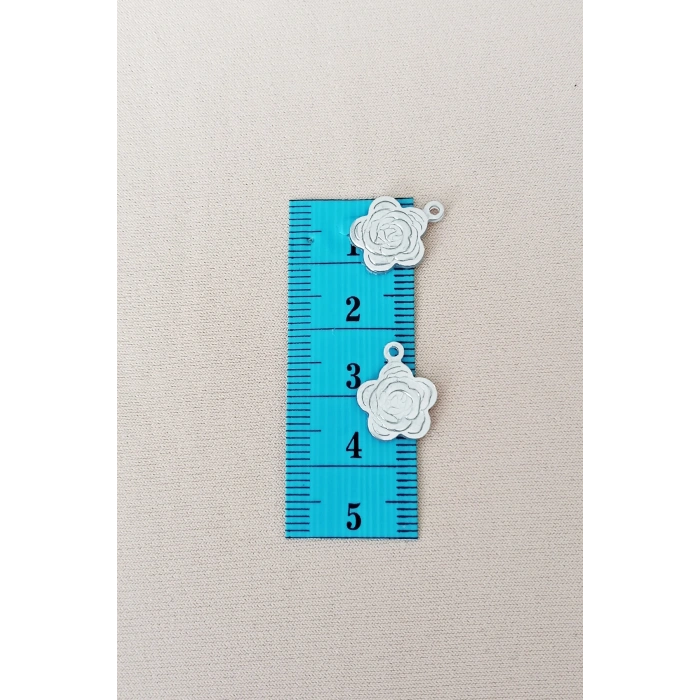 Oya Abiye Bileklik Kolye Pleksi Metalik Plastik Pul Gümüş Renk 8 gram 40 adet - BNC524