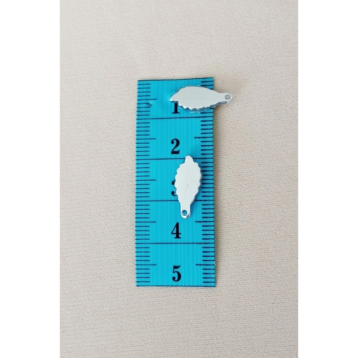 Oya Abiye Bileklik Kolye Pleksi Metalik Plastik Pul Gümüş Renk 8 gram 70 adet - BNC512