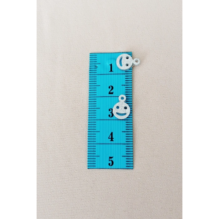 Oya Abiye Bileklik Kolye Pleksi Metalik Plastik Pul Gümüş Renk 8 gram 85 adet - BNC525