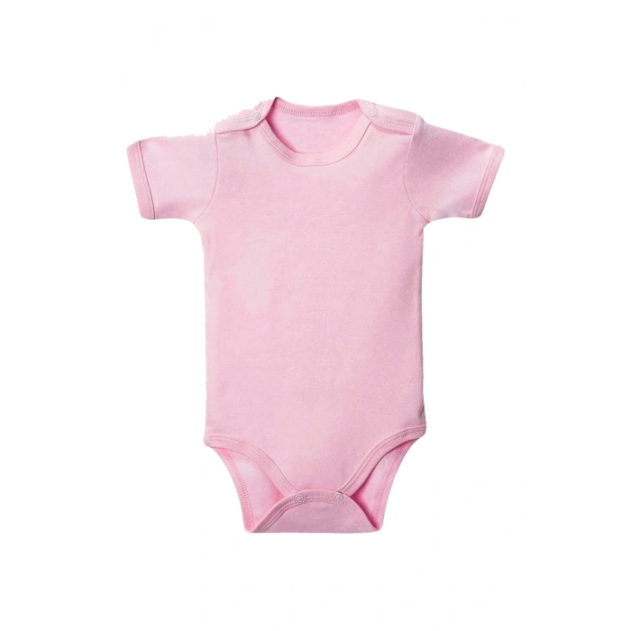 Pembe Yarım Kol Body Zıbın 2-7 YAŞ Çocuklar İçin (1 ADET) Alttan Çıtçıtlı Özel Gereksinimli