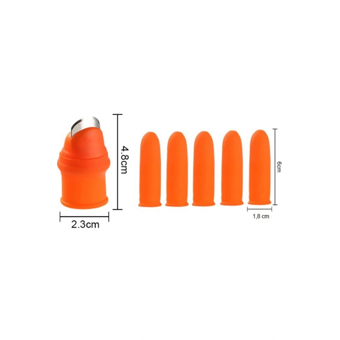 Pratik Baş Parmak Koruyucu Eldiven Sebze Meyve Soyucu Kesme Ayıklayıcı Silikon Aparat