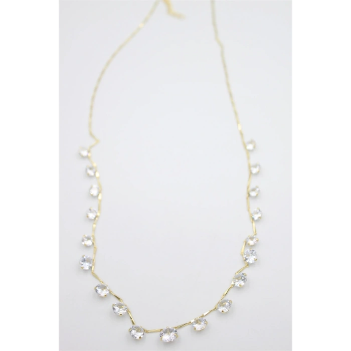 Taş Sallantılı Kolye - Altın