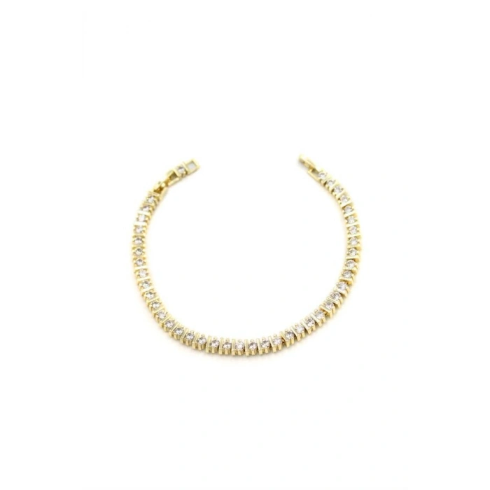 Taşlı Bileklik - Altın