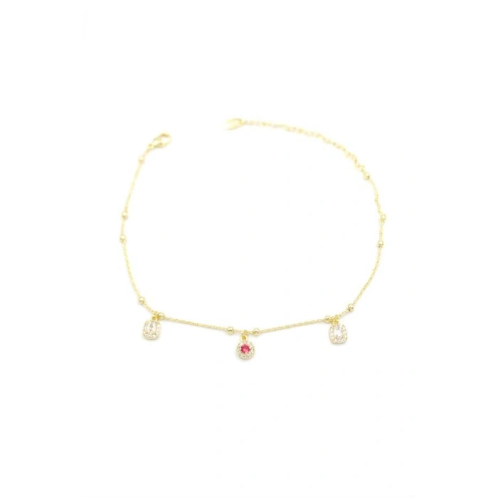 Taşlı Halhal - Altın