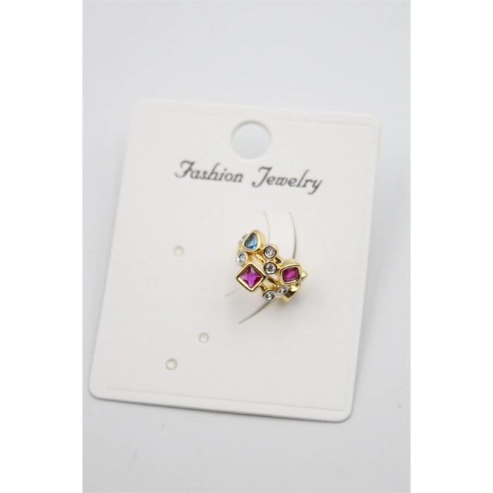 Taşlı Kıkırdak Küpe - Altın