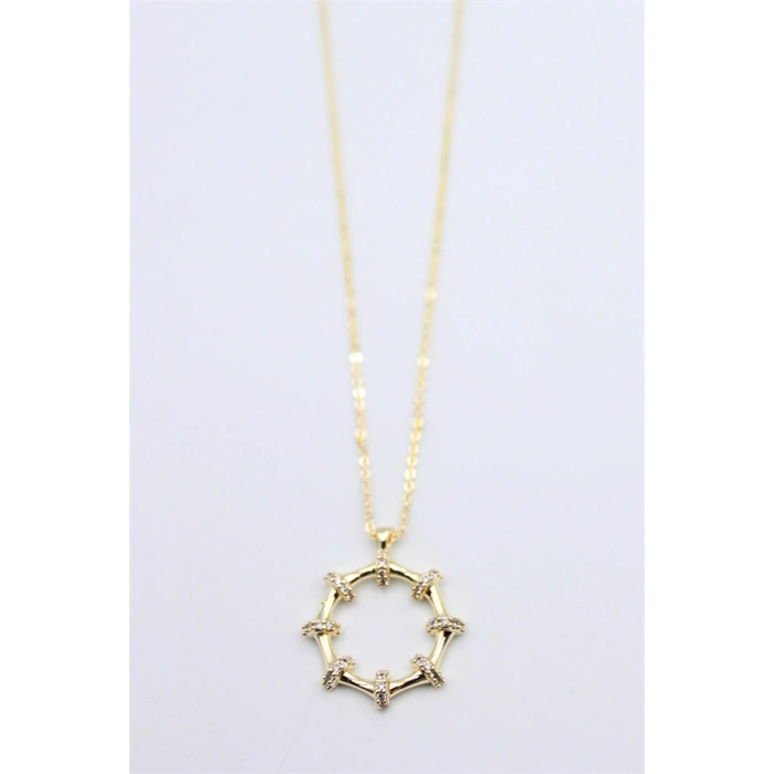 Taşlı Kolye - Altın