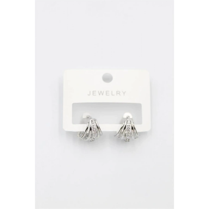 Taşlı Küpe - Gümüş