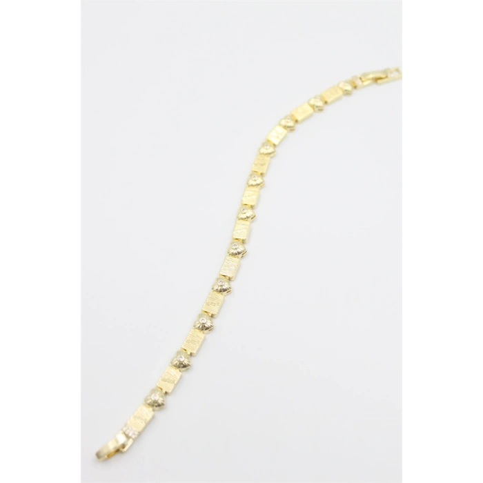 Taşlı Vip Bileklik - Altın