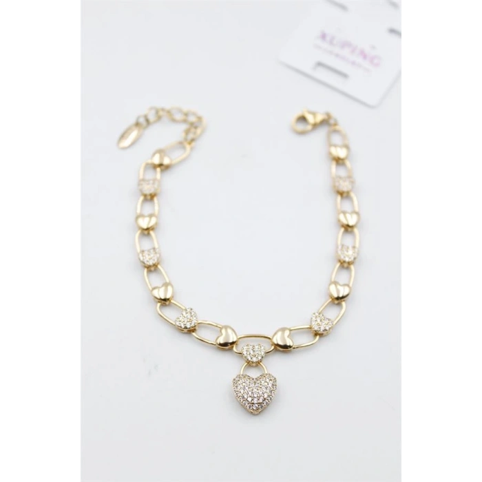 Taşlı Vip Bileklik - Rose