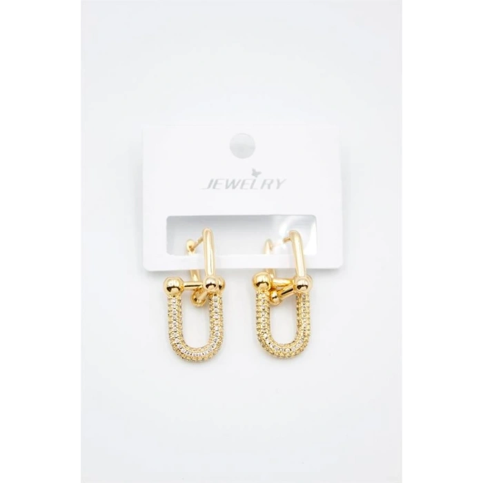 TF Zincir Küpe - Altın