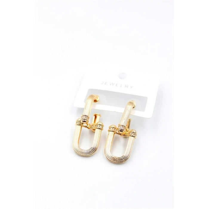 Tf Zincir Küpe - Altın