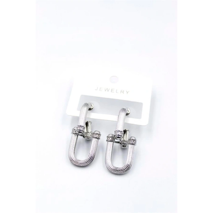 Tf Zincir Küpe - Gümüş