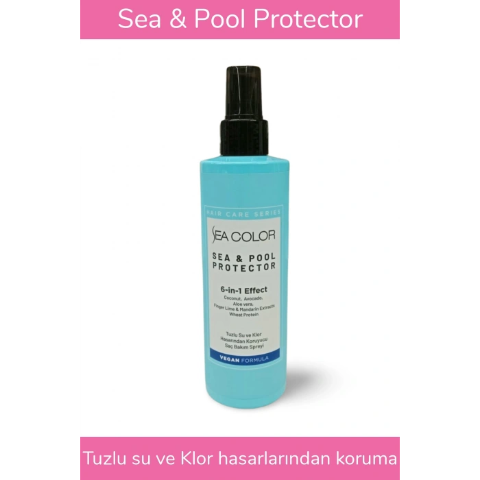Tuzlu Su ve Klor Hasarından Koruyucu Saç Bakım Spreyi Deniz ve Havuz Saç Spreyi 6sı 1 Arada