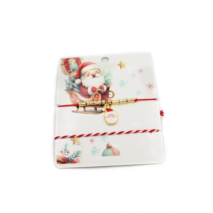 Yeni Yıl İp Bileklik - Kırmızı