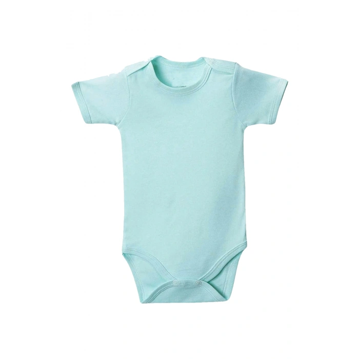 Yeşil Yarım Kol Body Zıbın 7-12 YAŞ Çocuklar İçin (1 ADET) Alttan Çıtçıtlı Özel Gereksinimli