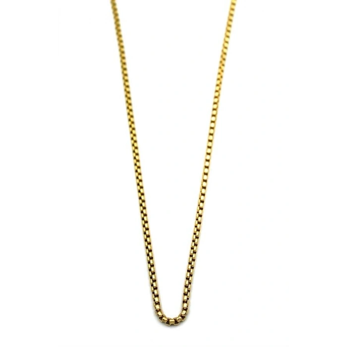 Yılan Zincir Kolye - 45 cm - Altın