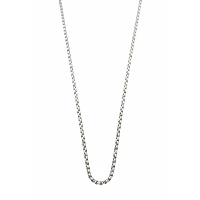 Yılan Zincir Kolye - 45 cm - Gümüş