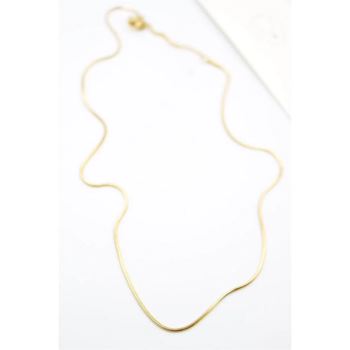Yılan Zincir Kolye - 46cm - Altın